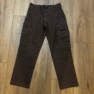Men's Dickies Slim Straight Brown Cargo Pants Size 30x30